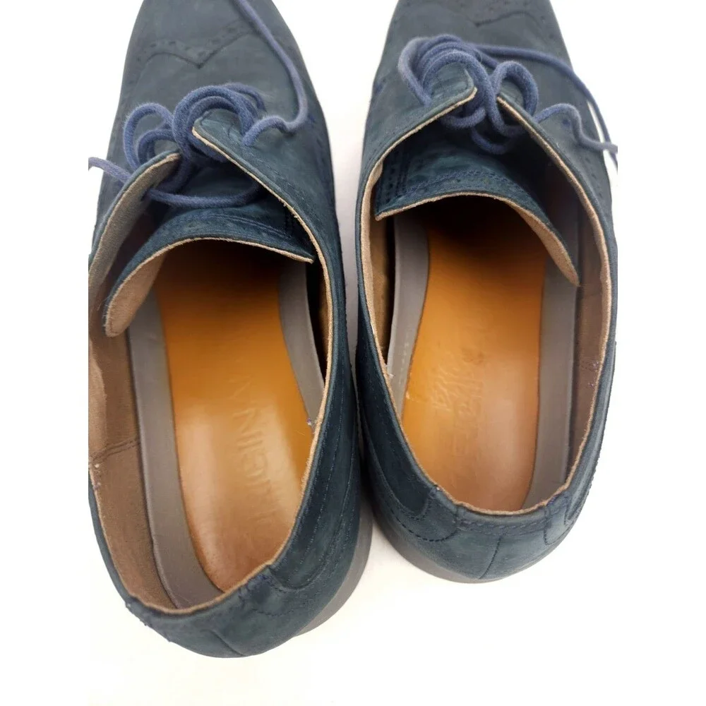 Cole Haan Grand Mens 11.5W C26473 Original Grand NubuckOxfords Shoes Casual Blue